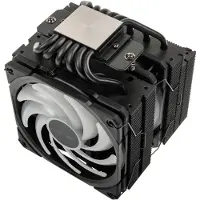 Alpenföhn – Alpenföhn Brocken 4 Max ARGB Black Dual Tower RGB Jetstream CPU Cooler, 260W, 2 x 120mm Fans, Max TDP 260W (84000000226)