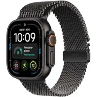 Apple Watch Ultra 4 GPS + Cellular 49mm Black Titanium Case with Black Titanium Milanese Loop - M