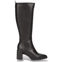Wonders for woman. L-1602 Black leather boots L-1602 (41), 5 to 8 cm, Zip, Classic