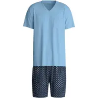 Calida Lyhyt pyjama laivastonsininen / turkoosi / opaali / valkoinen