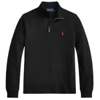 Ralph Lauren for boy. 323B28079005 Black Estate-Rib zip sweater ((S) 6/7años= 136/138cm), Casual, Cotton, Long sleeve, children's fashi