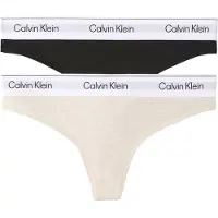 Calvin Klein Underwear Stringit meleerattu beige / musta / valkoinen