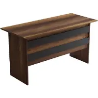 Skye Decor Valma 140 cm tummanruskea/antrasiitti työpöytä