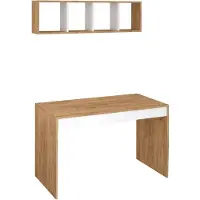 Skye Decor Kirjoituspöytä Ertel, ruskea / valkoinen