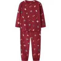 Name it Yöpuku 'NMNVISMAS' vaaleankeltainen / punainen / valkoinen