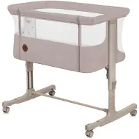 Lionelo Aurora Sivuvaunusänky 3-in-1, Beige Cappucino