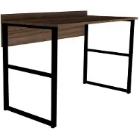 Skye Decor Raila 120 cm tummanruskea/musta työpöytä