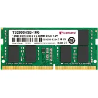 Transcend TS2666HSB-16G, 16 GB, 2 x 8 GB, DDR4, 2666 MHz, 260-pin SO-DIMM