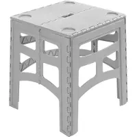 Keeeper Taitettava ulkopöytä M, jonka kantavuus on enintään 80 kg, Timo, 46,5x44,5x55 cm, harmaa