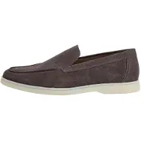 Hackett London for man. HMS200109 gray smooth martin suede loafers (43), Flat, Split Leather, None, Casual, Grey