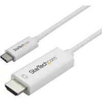 StarTech.com USB-C - HDMI - MUUNNOSKAAPELI - STARTECH - 1 m - 4K 60 Hz - Thunderbolt 3 - Valkoinen