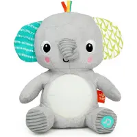 Bright Starts Hug-A-Bye Baby Musikalsk Elefant-Plysdyr Med Lys - Grey - ONE SIZE