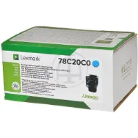 Lexmark 78C20C0 -laservärikasetti, cyan