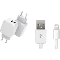 CoreParts MBXUSB-AC0007 mobiililaitteen laturi Älypuhelin Valkoinen AC Sisätila