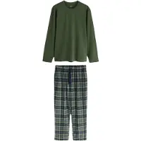 Next Pitkä pyjama beige / sininen / marine / vihreä