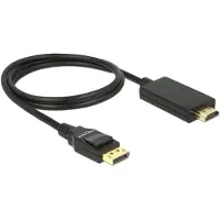 DeLOCK DisplayPort - HDMI cable 1m black (85316)