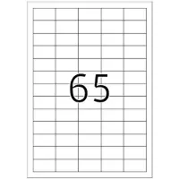 Topstick 8697 -tulostustarrat, 65-osainen, 38 x 21,2 mm