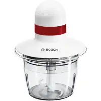 Bosch MMRP1000 -teholeikkuri, 0,8 L, 400 W, punainen, läpinäkyvä, valkoinen