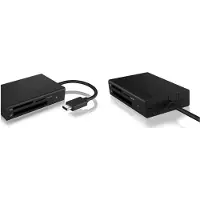 Icy Box – 3-port card reader with USB 3.0 Type-C interface, black (IB-CR401-C3)