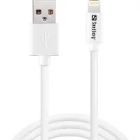 Sandberg USB-A - Lightning -kaapeli, 1m, valkoinen