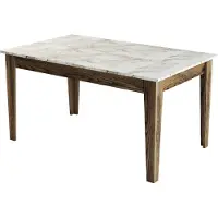 Skye Decor Ruokapöytä Milan 515 - pähkinä, valkoinen