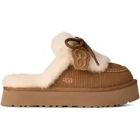 Ugg for woman. 1180360 Brown Disquette Heritage Leather Sneakers (41), Flat, None, Homewear
