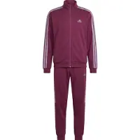 Adidas Urheilupuku burgundin punainen / valkoinen