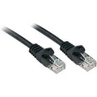 Lindy Basic patch cable - 7.5 m - black - Musta - 7.5m