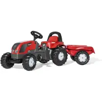 Rolly Toys Polkutraktori perävaunulla Valtra,