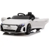 Leggodt Audi RS e-tron GT lasten sähköauto, valkoinen