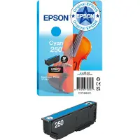 Epson 250 -mustekasetti, 4.8 ml, cyan