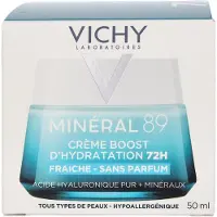 VICHY Mineral 89 72H Moisture Boosting Cream Fragrance Free 50 ml