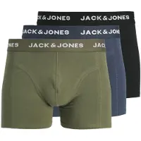 Jack & Jones Jacbenja Solid Trunks 3 Pack Styd - Black - L