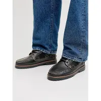 Jack & Jones Jfwbrooklyn Leather Boat Shoe Ln - Black - 40