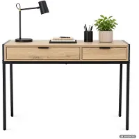Hobby Hall Tietokonepöytä Zentia, 100x45x80,5 cm, ruskea/musta