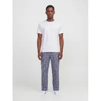 Jack & Jones Pitkä pyjama 'JACFlorence' laivastonsininen / valkoinen