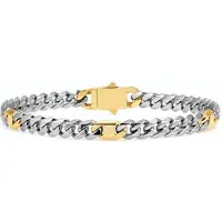 Nomination Bold Steel kaksivärinen teräsrannekoru Small 133201/031