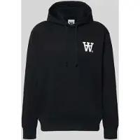 Wood wood Wwcass Aa Print Hoodie 25219 - Black - XXL