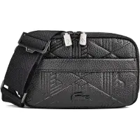 Lacoste Megagrain Crossbody-laukku 19.5 cm Musta