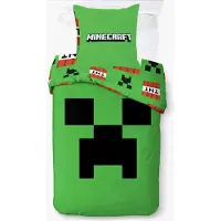 BrandMac Pussilakanasetti Minecraft Creeper Cove 140x200, Vihreä