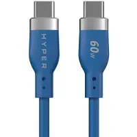 Targus HyperJuice Flex USB-C -kaapeli, 60 W, 1,52 m, sininen