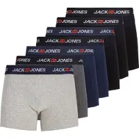 Jack & Jones Bokserishortsit 'JACCORP OLD' laivastonsininen / tummanharmaa / meleerattu harmaa / musta