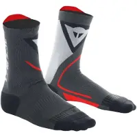Dainese Thermo Mid Moottoripyöräsukat Musta/Punainen unisex, size 42-44