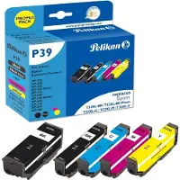 Pelikan P39, Korkea (XL) värintuotto, Musta, Syaani, Magenta, Valokuva musta, Keltainen, 12 ml, 10 ml, 5 kpl, 6600 sivua (1071170911)