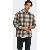 Only & Sons Onskosta Ls Check Reg Shirt - Cream - S