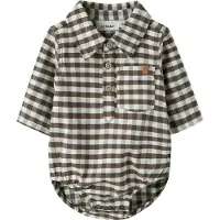 Lil´ Atelier Nbmnoki Ls Body Shirt Lil - Brown - 68