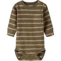 Lil´ Atelier Nbmoby Ls Loose Body Lil - Brown - 80