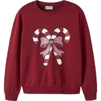 Name it Collegepaita 'NKFVERTRUD' eosiini / tummanpunainen / valkoinen
