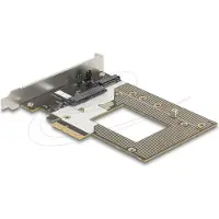 DeLOCK 90854, PCIe, M.2, U.2, PCIe 4.0, Musta, Hopea, Kiina, 1 kpl