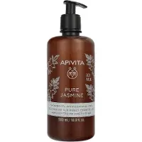 Apivita Pure Jasmine Shower Gel kosteuttava suihkugeeli sisältää eteerisiä öljyjä 500 ml